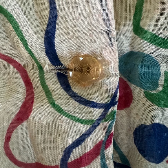 40s VTG Confetti Novelty Print Dress - Picture 10 of 12